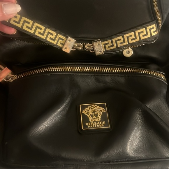 Versace Parfums Black/Gold Luxe Backpack main image 15